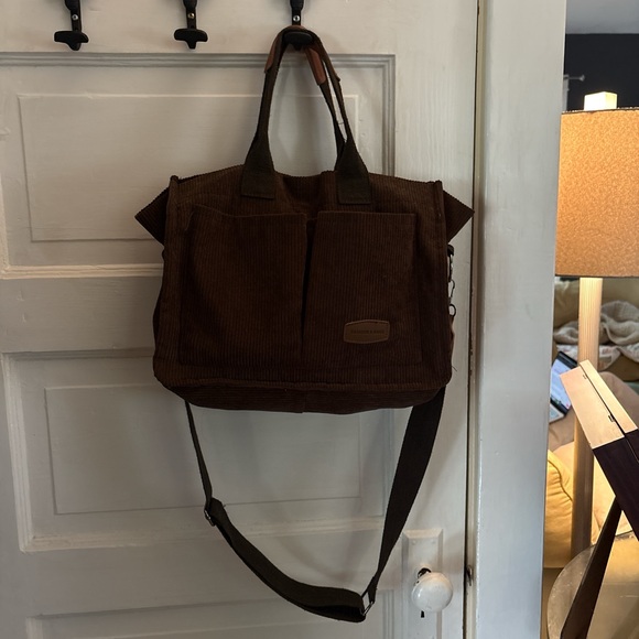 Brown Corduroy Bag - Picture 1 of 5